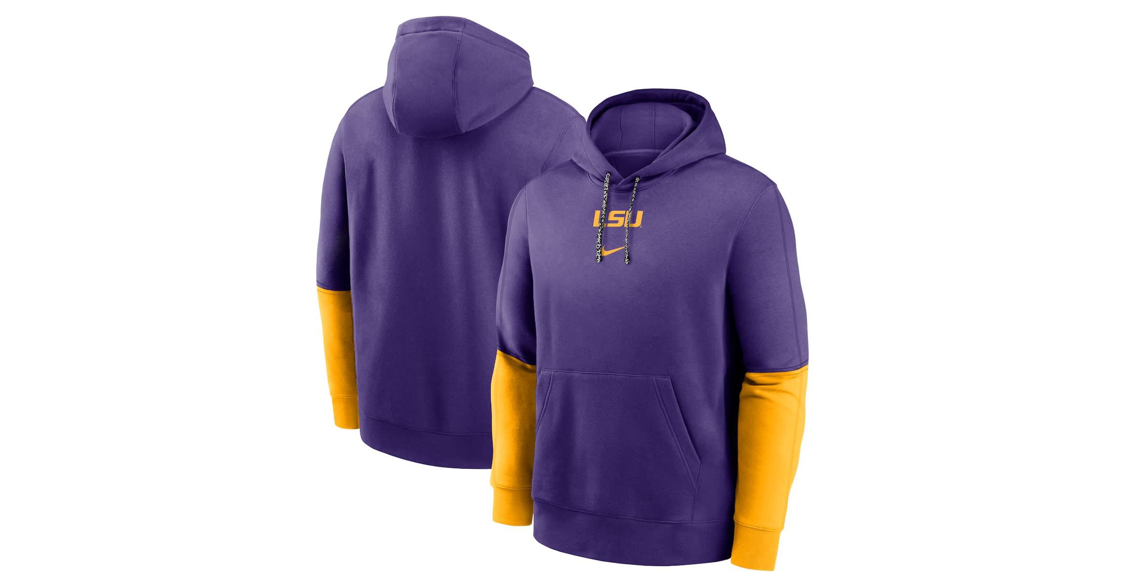 NCAA Nike LSU Tigers 2024 Sideline Club Pullover Hoodie