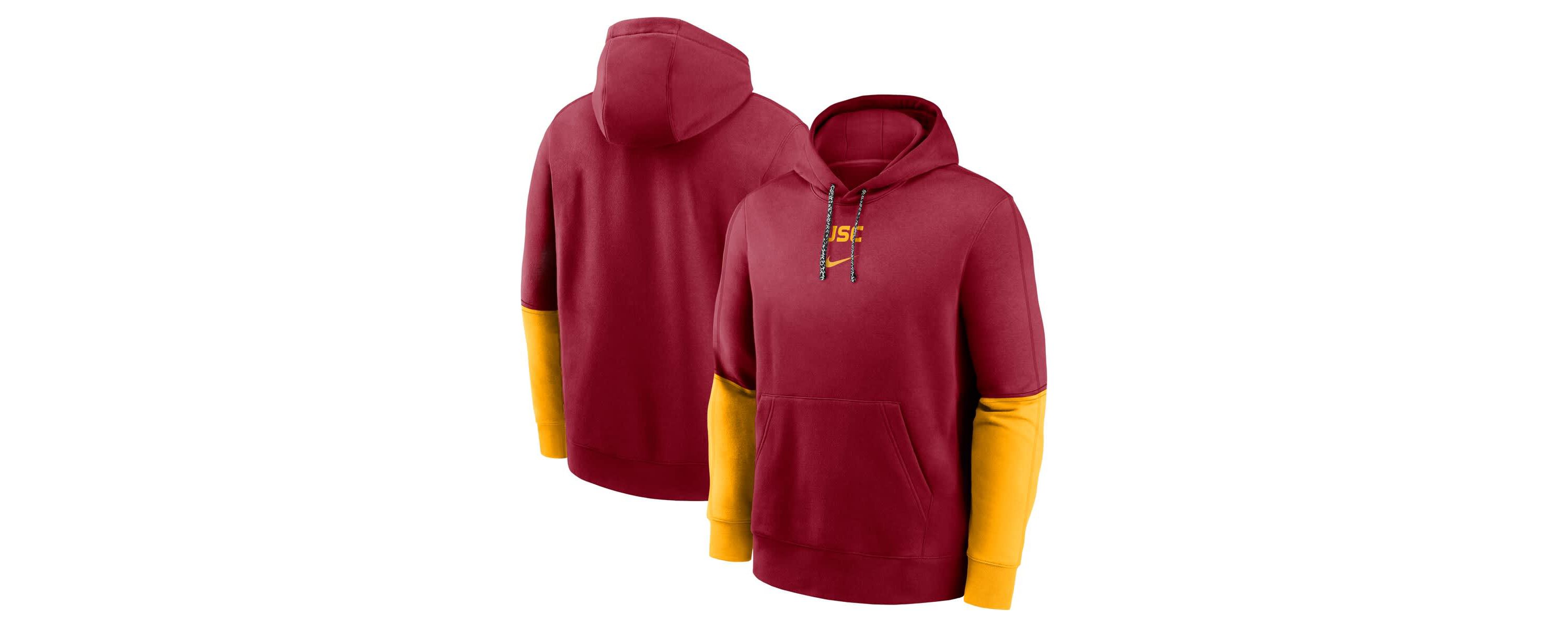 NCAA Nike USC Trojans 2024 Sideline Club Pullover Hoodie