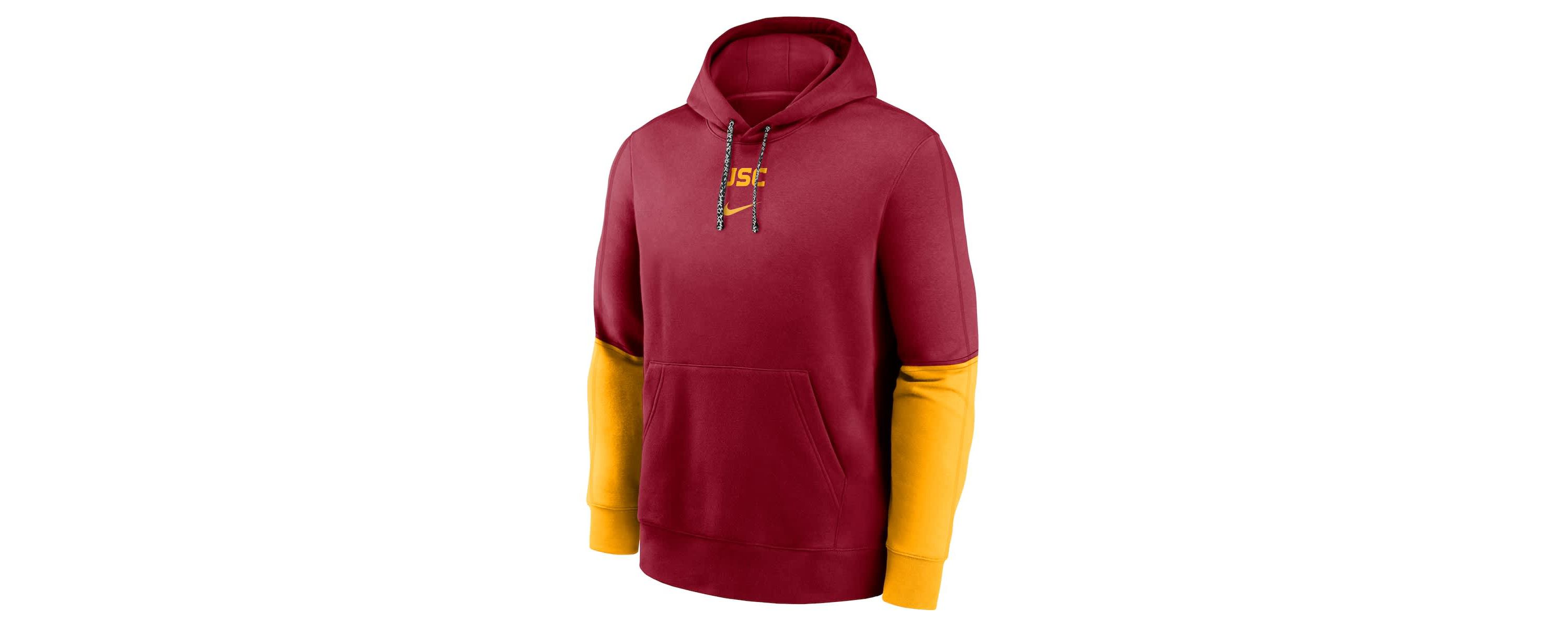 NCAA Nike USC Trojans 2024 Sideline Club Pullover Hoodie