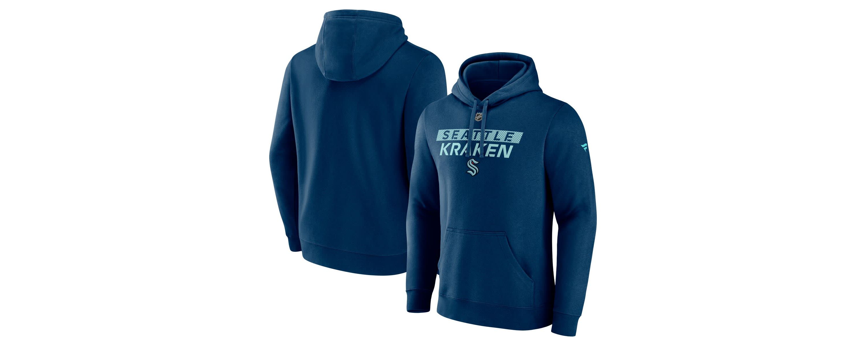 NHL Fanatics Seattle Kraken Authentic Pro Core Primary Fleece Pullover Hoodie
