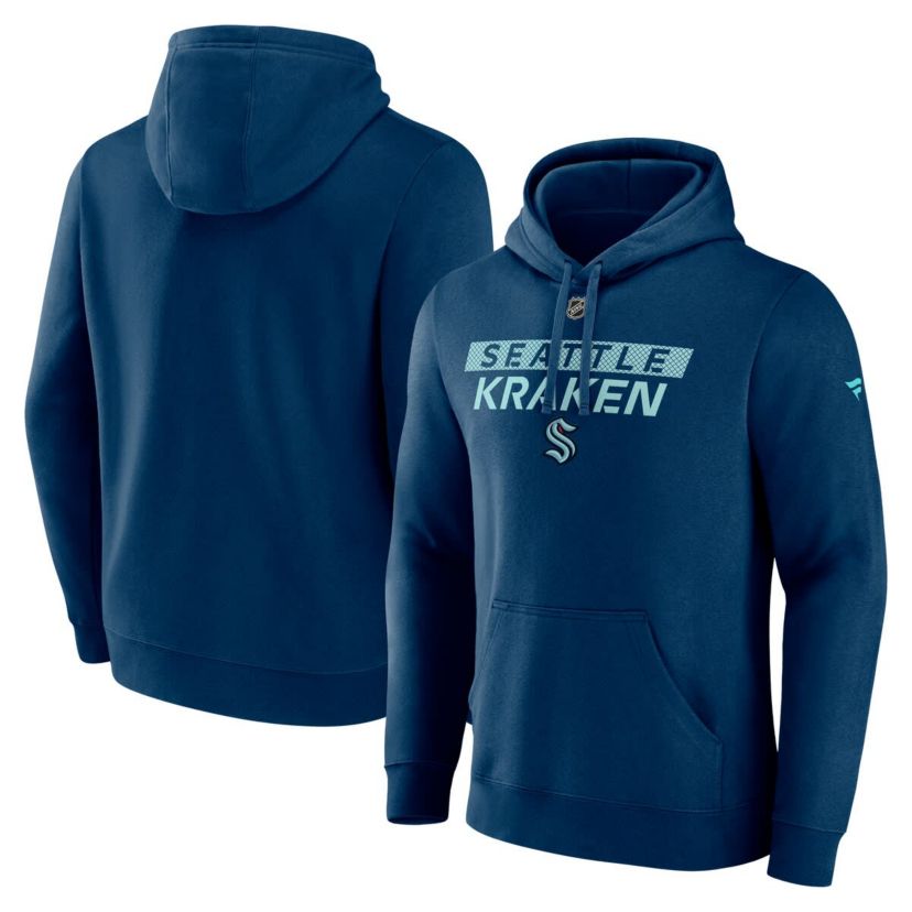 NHL Fanatics Seattle Kraken Authentic Pro Core Primary Fleece Pullover Hoodie