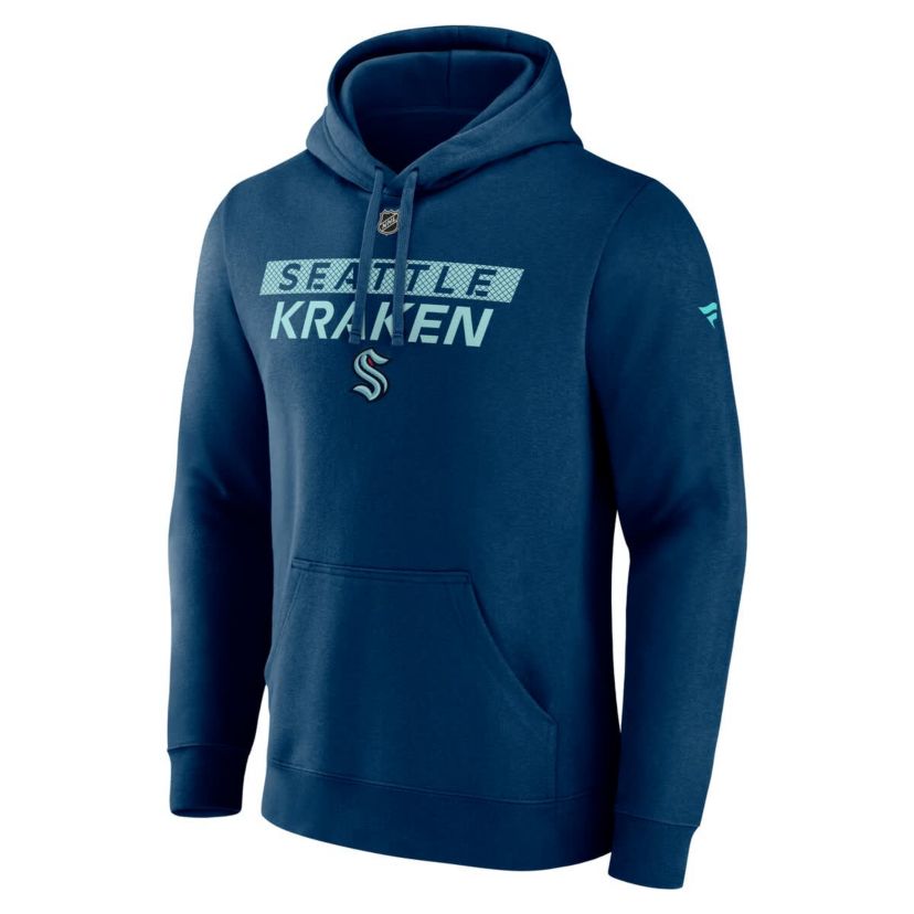 NHL Fanatics Seattle Kraken Authentic Pro Core Primary Fleece Pullover Hoodie