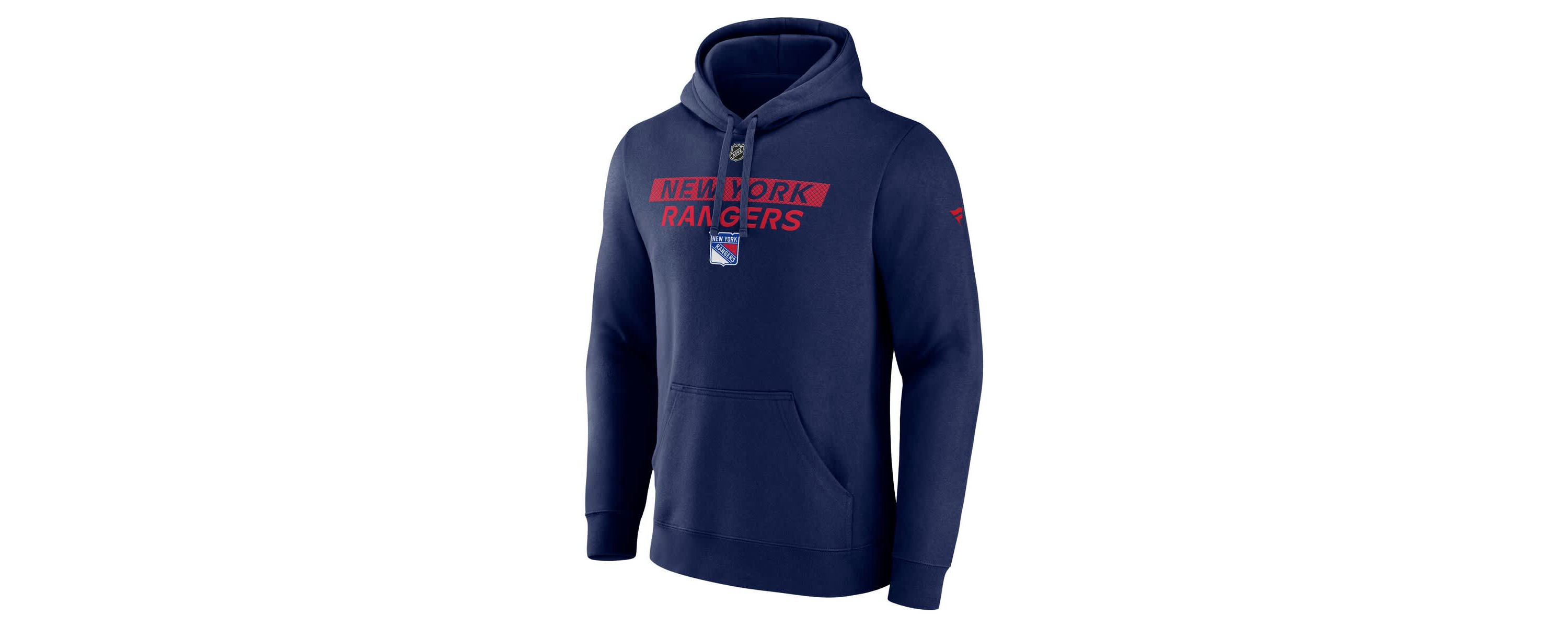 NHL Fanatics New York Rangers Authentic Pro Core Primary Fleece Pullover Hoodie
