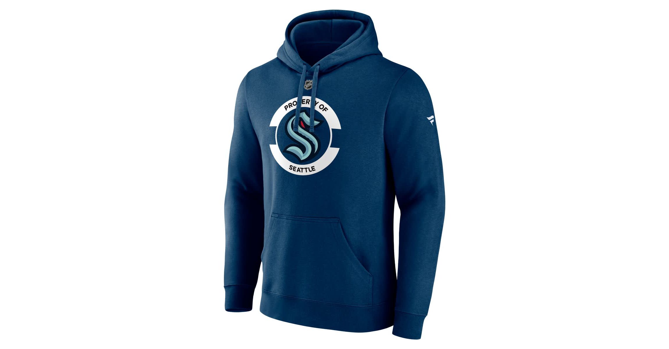 NHL Fanatics Deep Sea Seattle Kraken Authentic Pro Core Secondary Fleece Pullover Hoodie