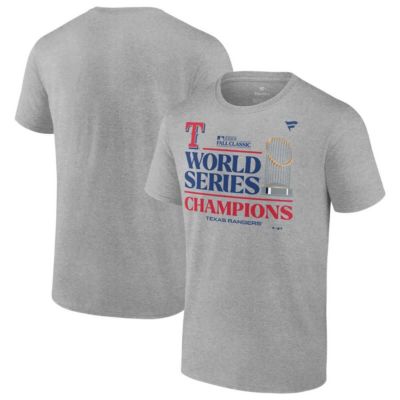 Profile Men's MLB Fanatics Texas Rangers 2023 World Series s Locker Room Big & Tall T-Shirt, Gray, 2XL Tall