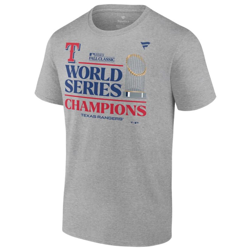 MLB Fanatics Texas Rangers 2023 World Series s Locker Room Big & Tall T-Shirt