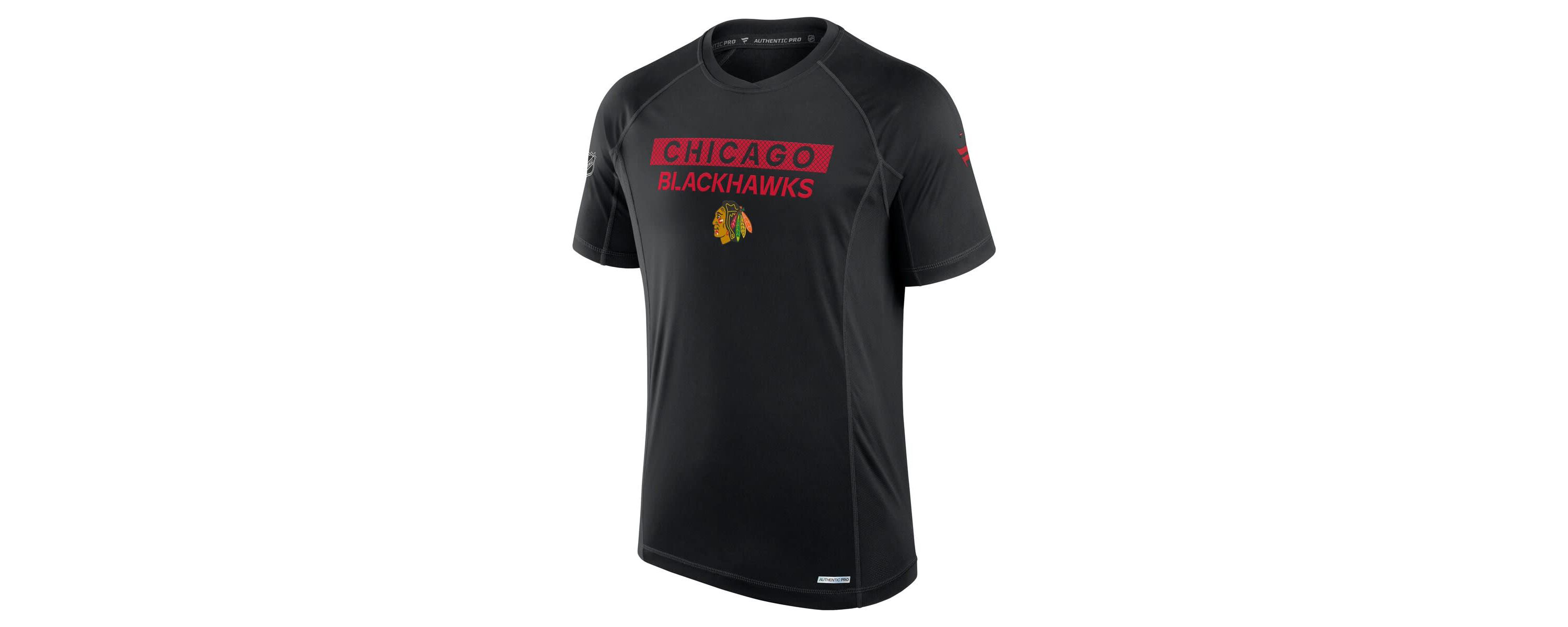 NHL Fanatics Chicago Blackhawks Authentic Pro Rink Tech T-Shirt