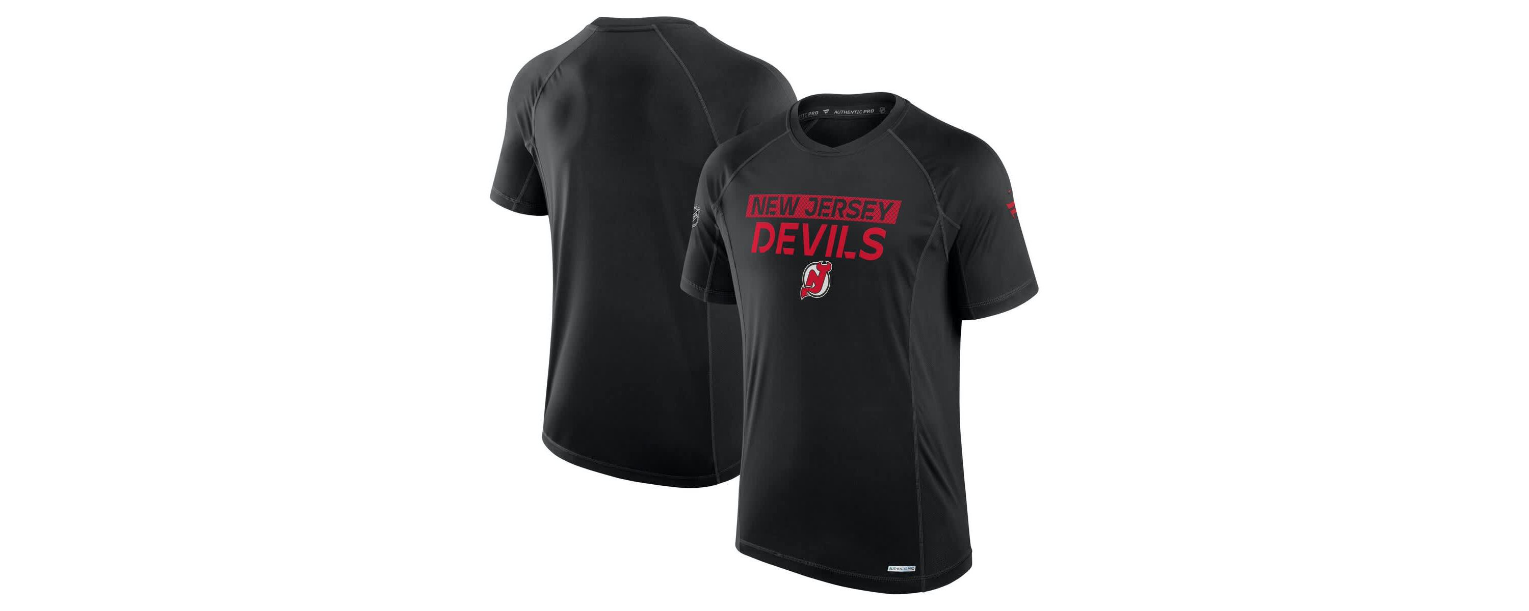 NHL Fanatics New Jersey Devils Authentic Pro Rink Tech T-Shirt