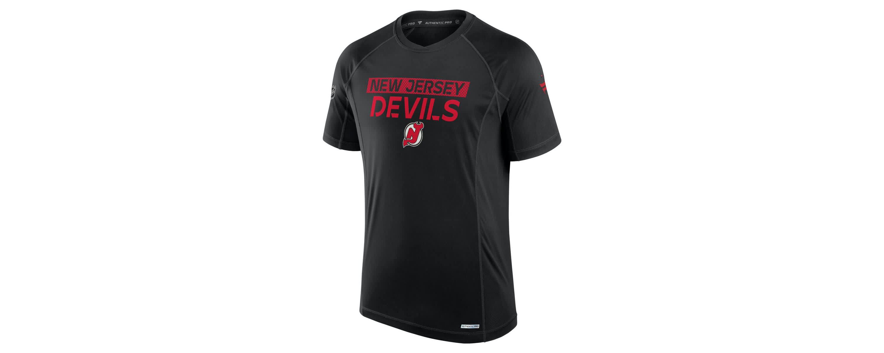 NHL Fanatics New Jersey Devils Authentic Pro Rink Tech T-Shirt