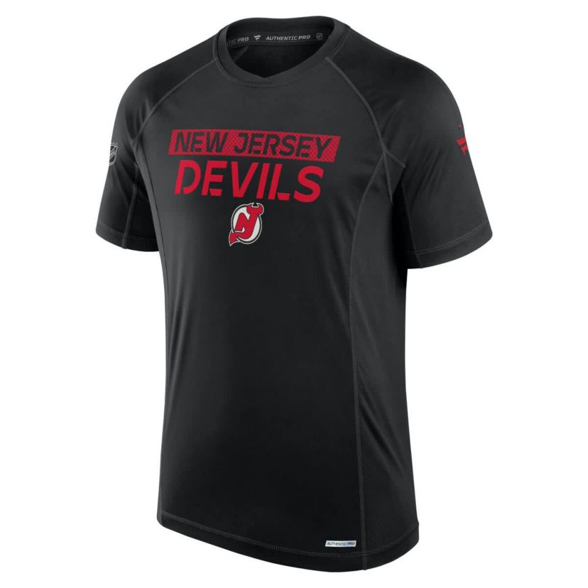 NHL Fanatics New Jersey Devils Authentic Pro Rink Tech T-Shirt