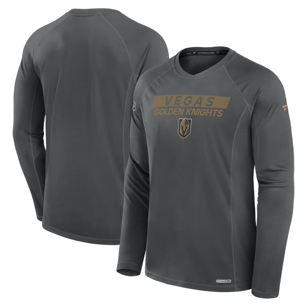 NHL Fanatics Vegas Golden Knights Authentic Pro Rink Tech Long Sleeve T-Shirt