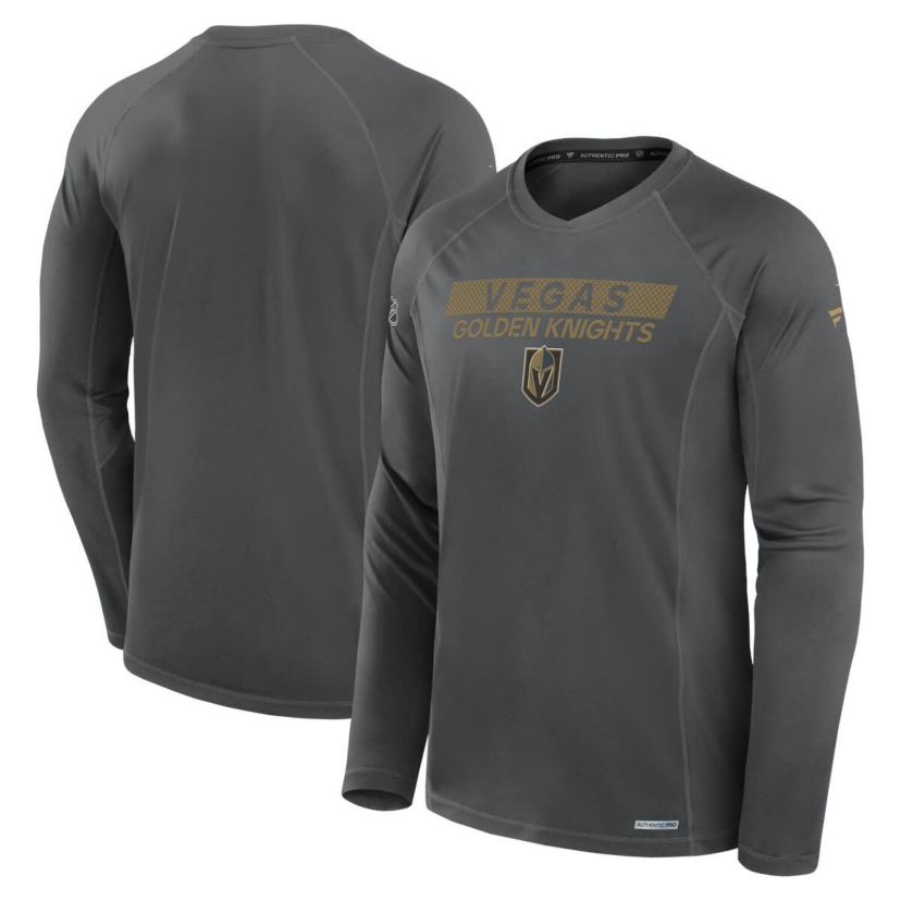 NHL Fanatics Vegas Golden Knights Authentic Pro Rink Tech Long Sleeve T-Shirt