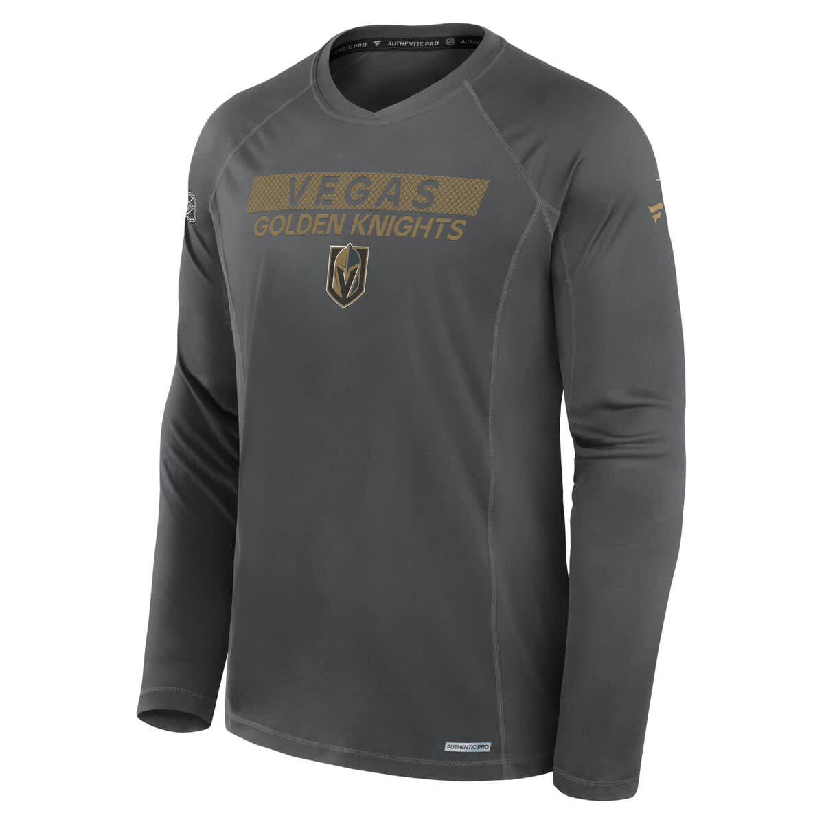 NHL Fanatics Vegas Golden Knights Authentic Pro Rink Tech Long Sleeve T-Shirt