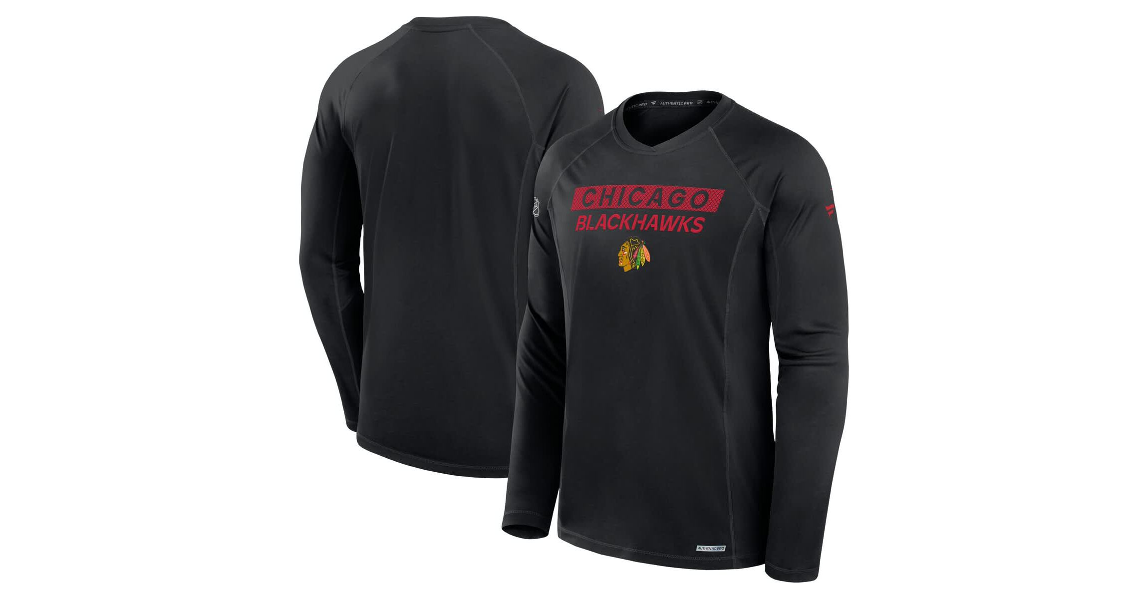 NHL Fanatics Chicago Blackhawks Authentic Pro Rink Tech Long Sleeve T-Shirt