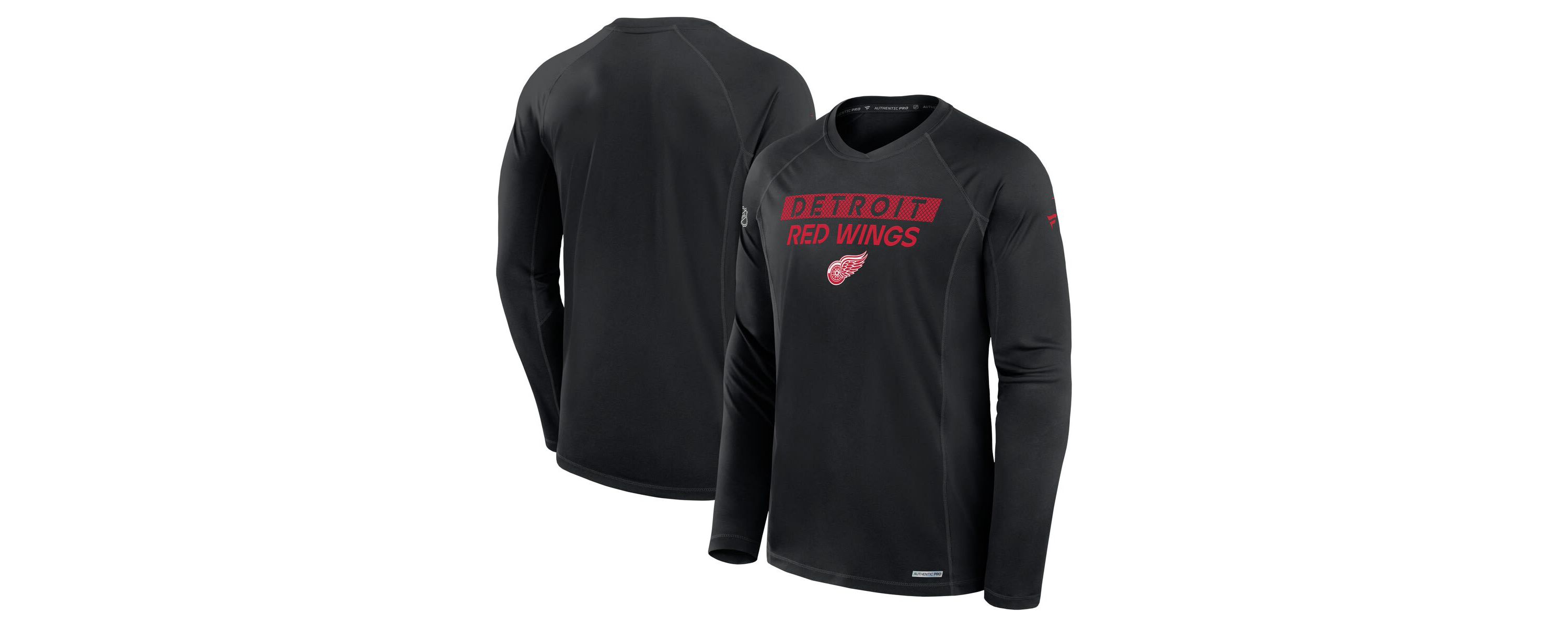 NHL Fanatics Detroit Wings Authentic Pro Rink Tech Long Sleeve T-Shirt
