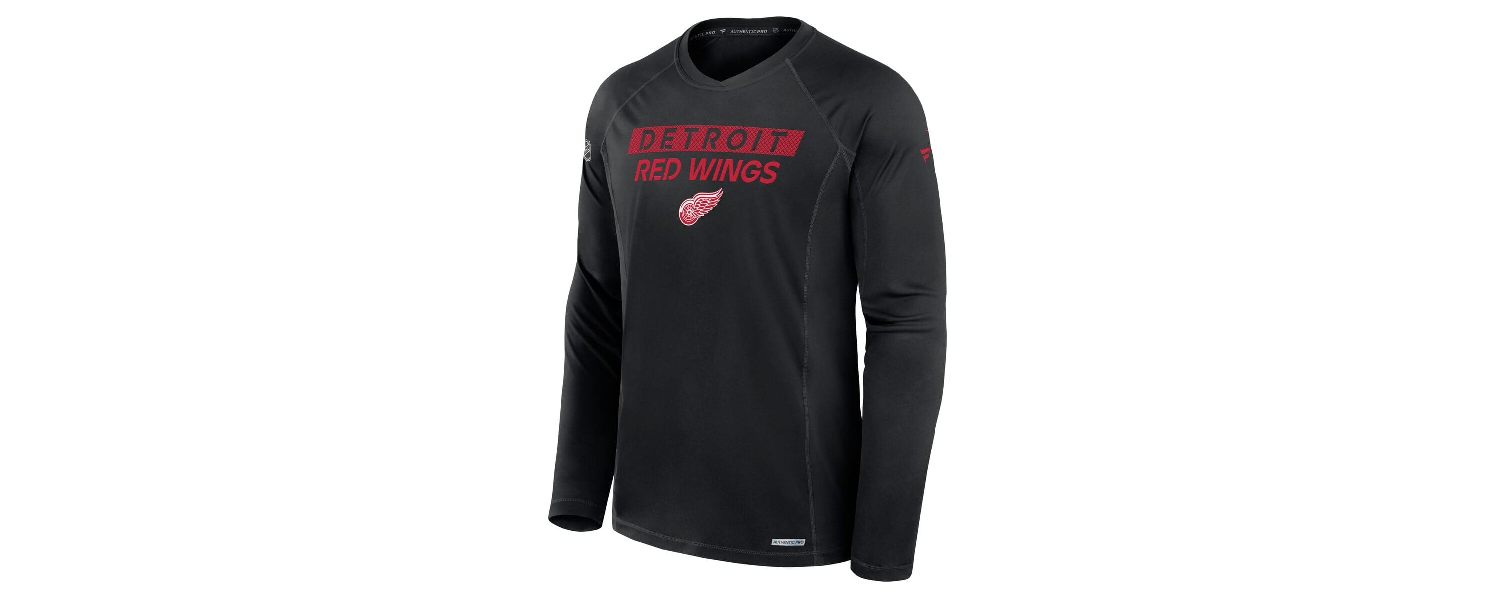 NHL Fanatics Detroit Wings Authentic Pro Rink Tech Long Sleeve T-Shirt