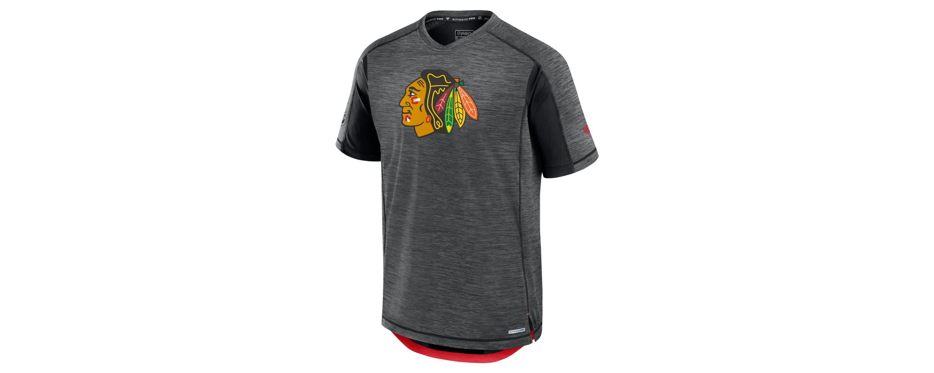 NHL Fanatics Chicago Blackhawks Authentic Pro Rink Tech T-Shirt