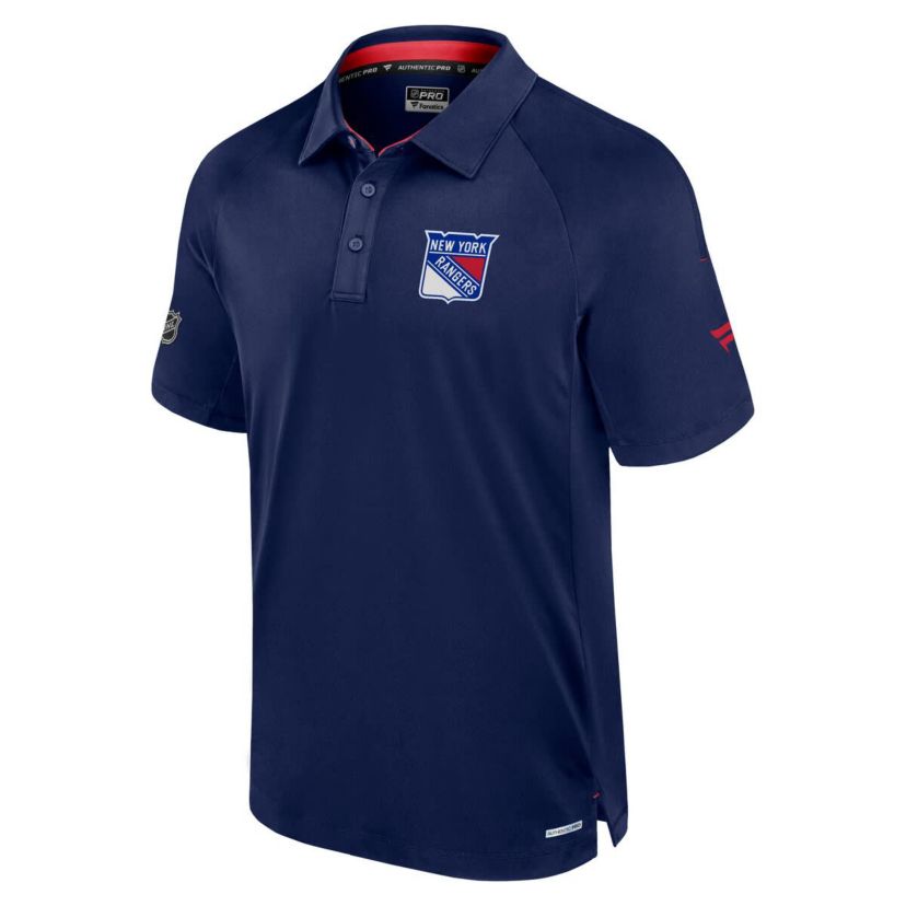 NHL Fanatics New York Rangers Authentic Pro Rink Polo