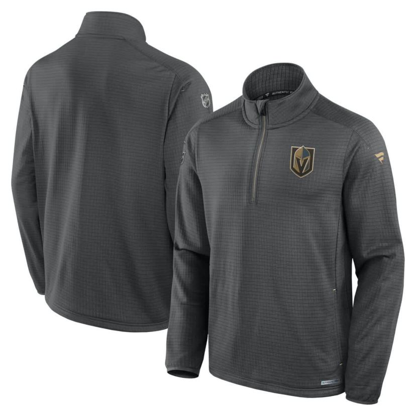 NHL Fanatics Vegas Golden Knights Authentic Pro Rink Quarter-Zip Jacket