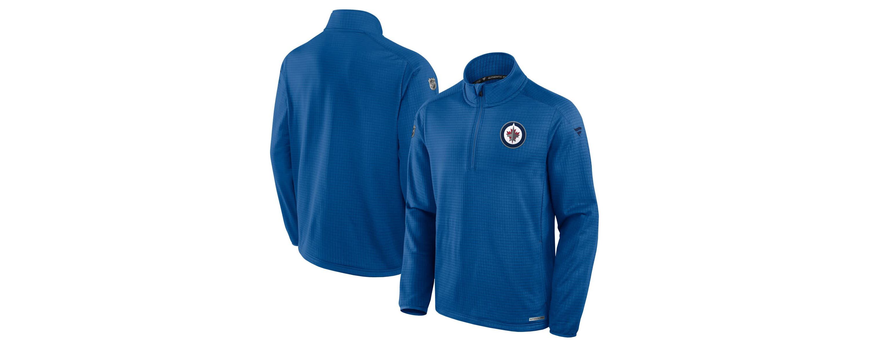 NHL Fanatics Winnipeg Jets Authentic Pro Rink Quarter-Zip Jacket