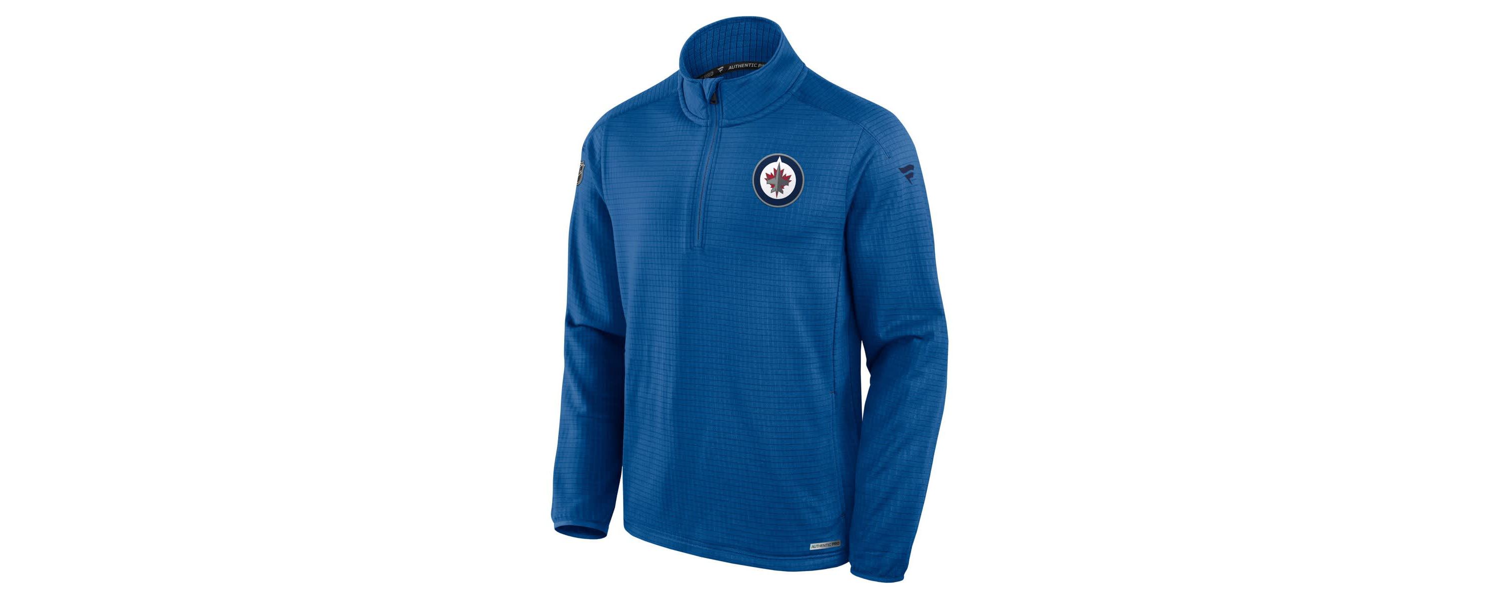 NHL Fanatics Winnipeg Jets Authentic Pro Rink Quarter-Zip Jacket