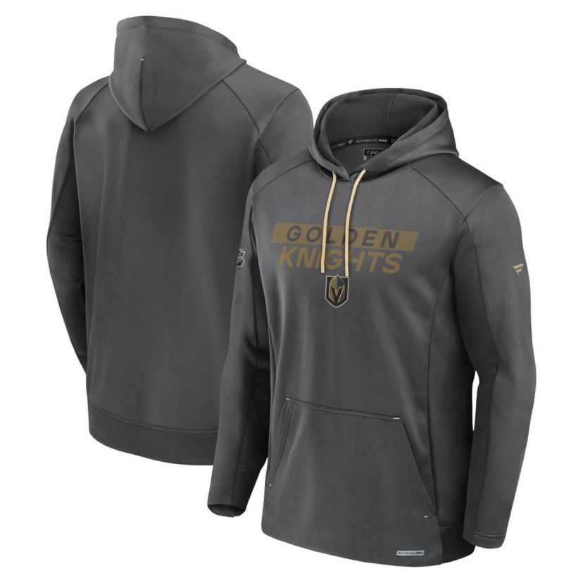 NHL Fanatics Vegas Golden Knights Authentic Pro Rink Fleece Pullover Hoodie