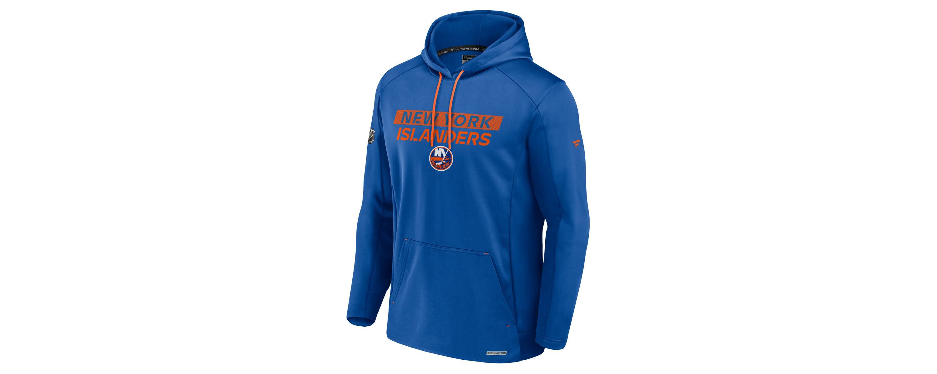NHL Fanatics New York Islanders Authentic Pro Rink Fleece Pullover Hoodie