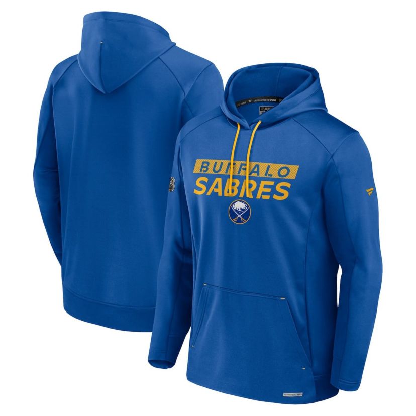 NHL Fanatics Buffalo Sabres Authentic Pro Rink Fleece Pullover Hoodie