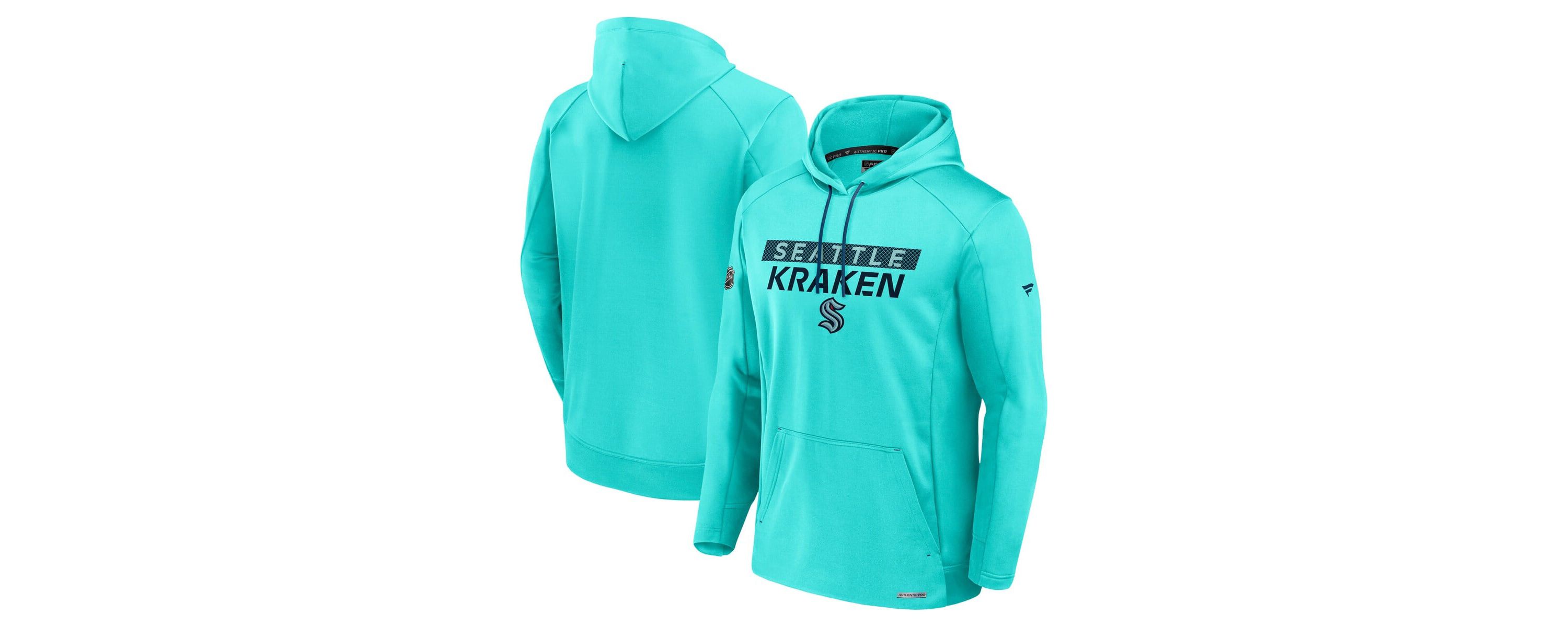 NHL Fanatics Seattle Kraken Authentic Pro Rink Fleece Pullover Hoodie