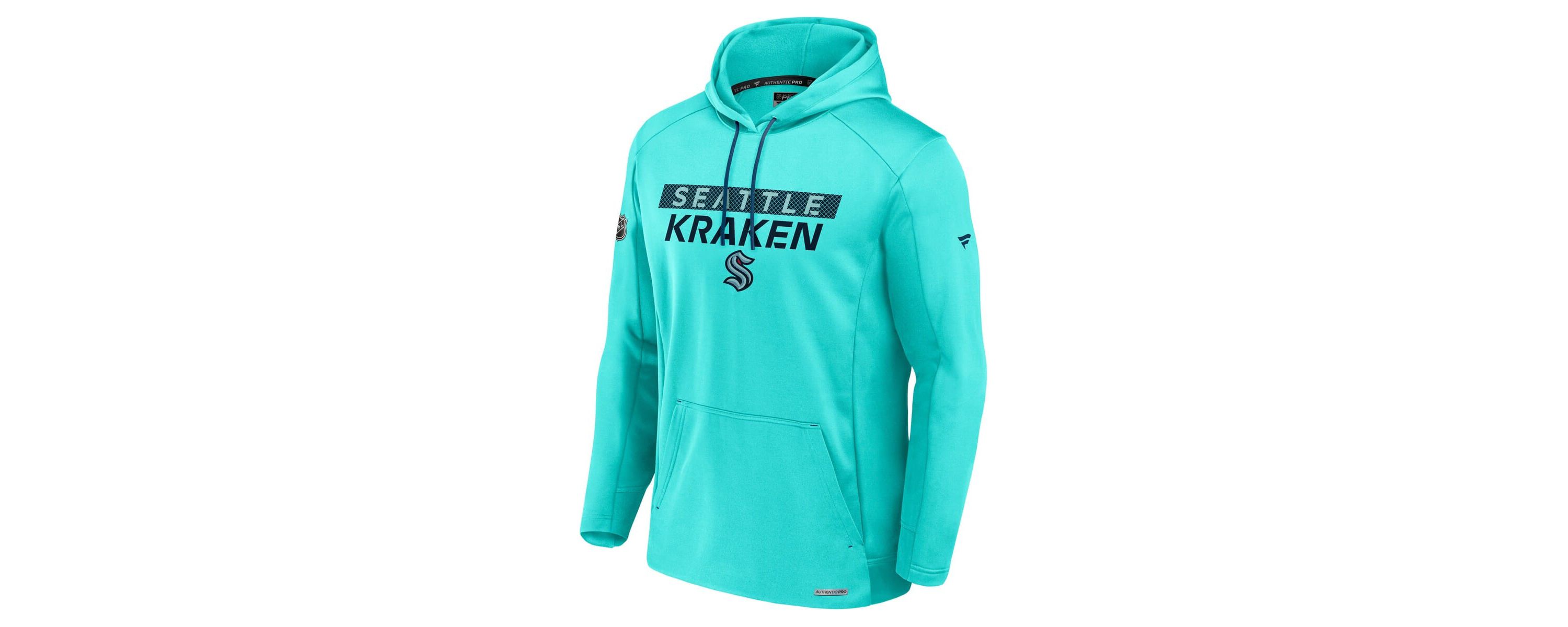 NHL Fanatics Seattle Kraken Authentic Pro Rink Fleece Pullover Hoodie