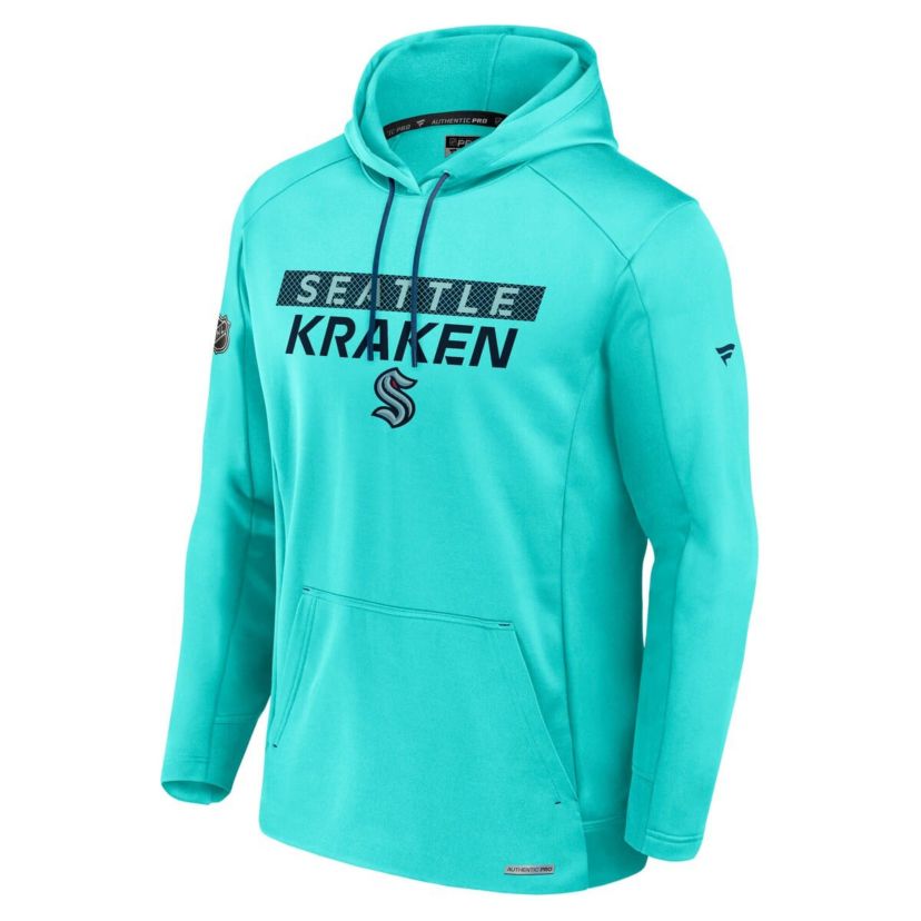NHL Fanatics Seattle Kraken Authentic Pro Rink Fleece Pullover Hoodie