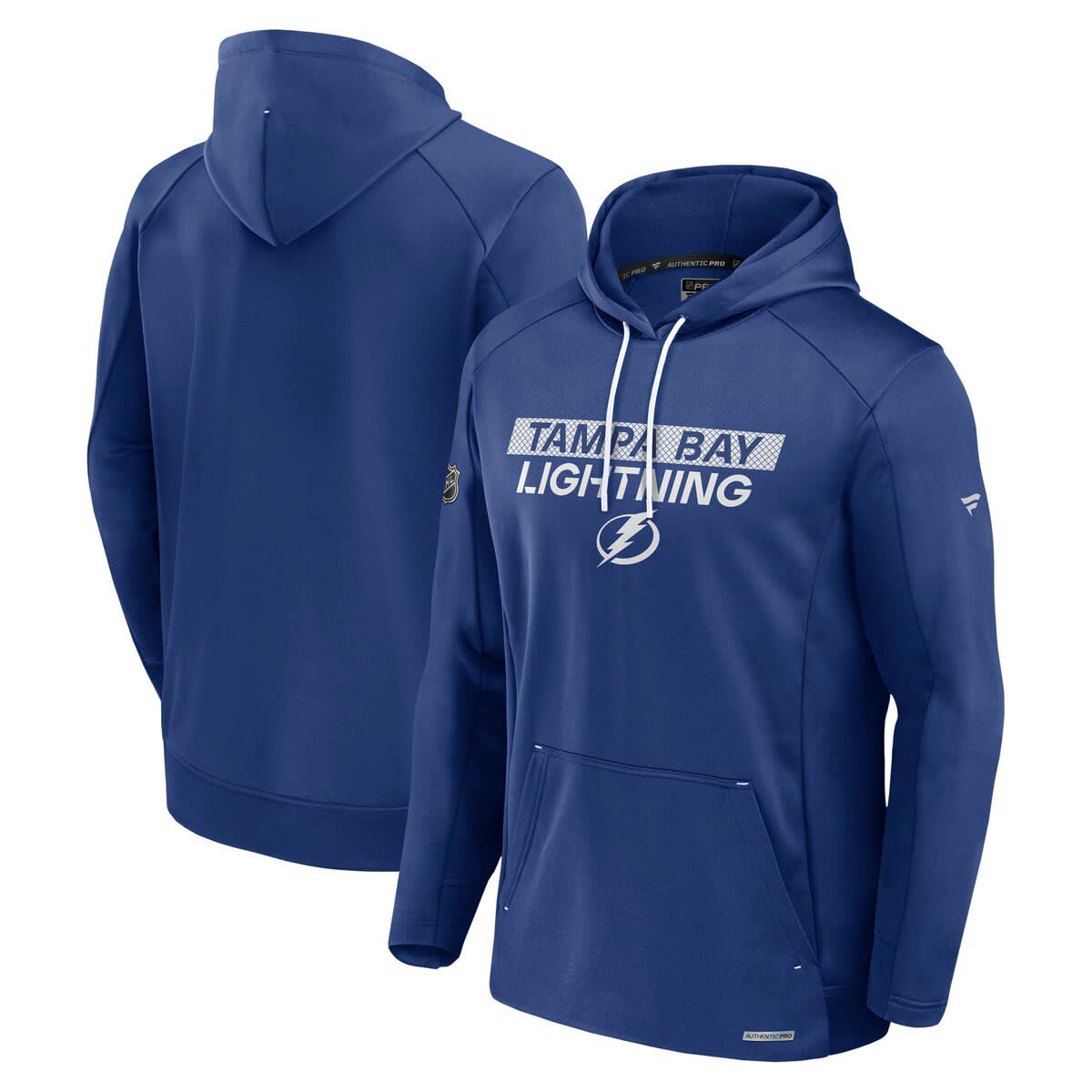 NHL Fanatics Tampa Bay Lightning Authentic Pro Rink Fleece Pullover Hoodie