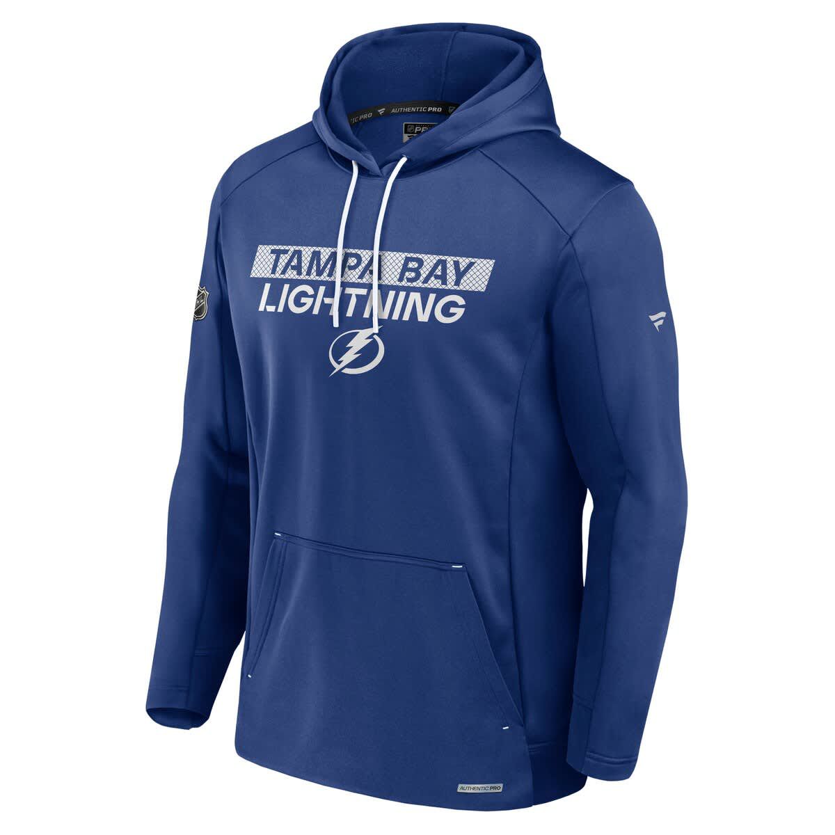 NHL Fanatics Tampa Bay Lightning Authentic Pro Rink Fleece Pullover Hoodie