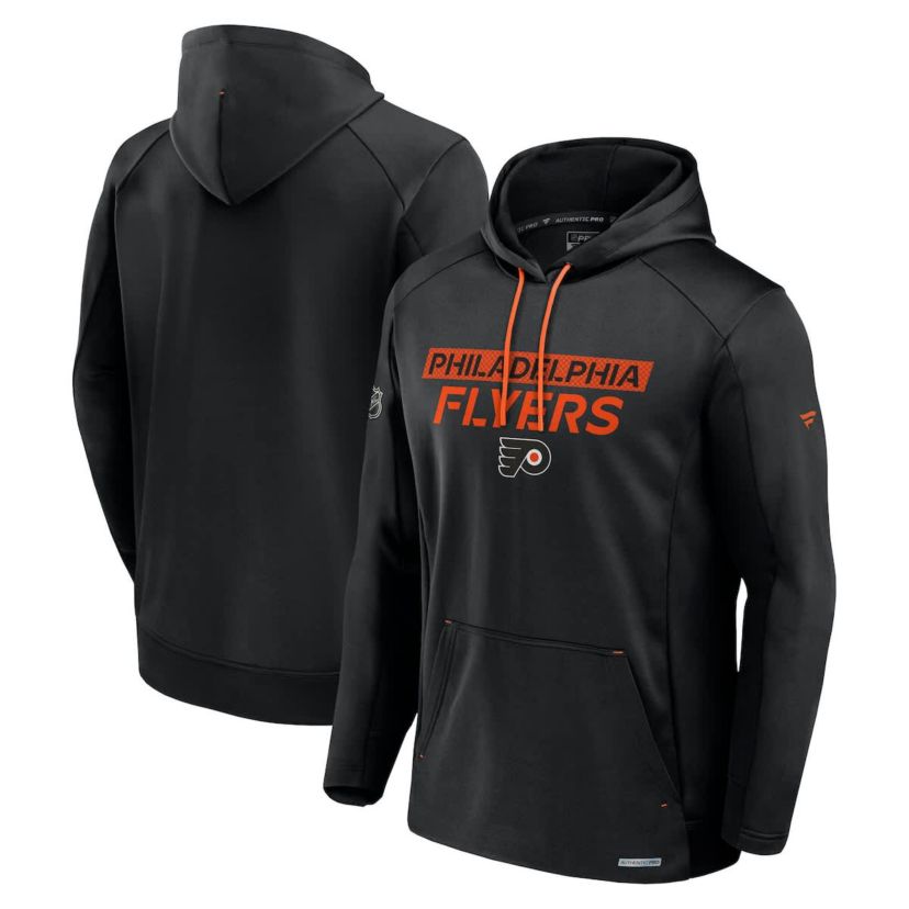 NHL Fanatics Philadelphia Flyers Authentic Pro Rink Fleece Pullover Hoodie
