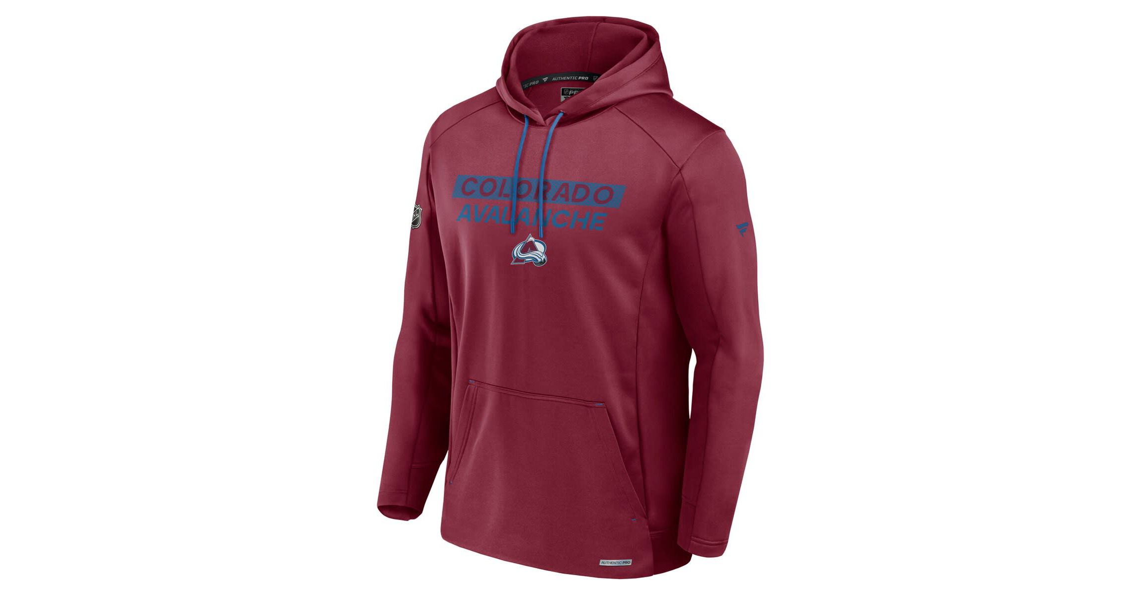 NHL Fanatics Colorado Avalanche Authentic Pro Rink Fleece Pullover Hoodie