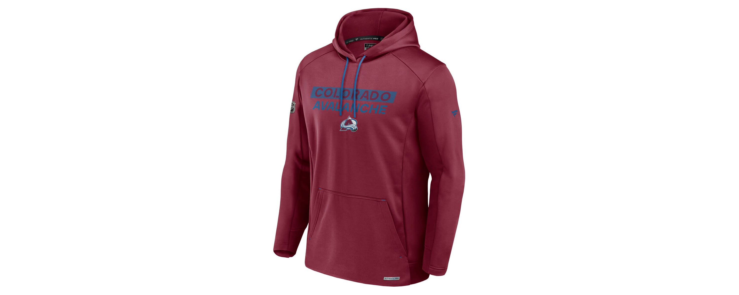 NHL Fanatics Colorado Avalanche Authentic Pro Rink Fleece Pullover Hoodie