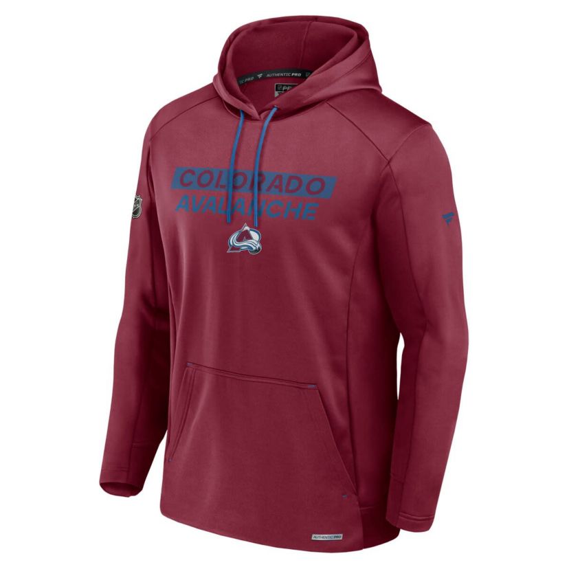 NHL Fanatics Colorado Avalanche Authentic Pro Rink Fleece Pullover Hoodie