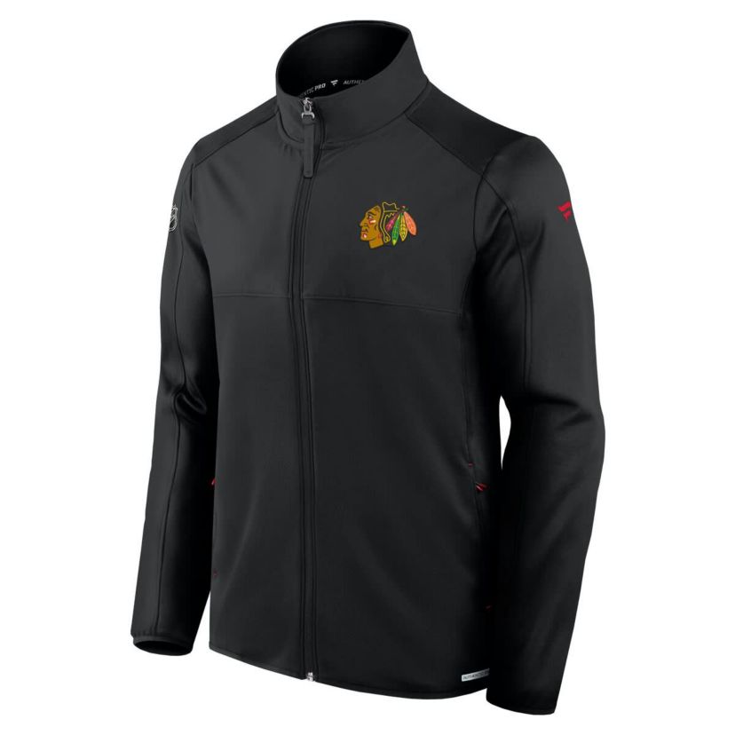 NHL Fanatics Chicago Blackhawks Authentic Pro Rink Fleece Full-Zip Jacket