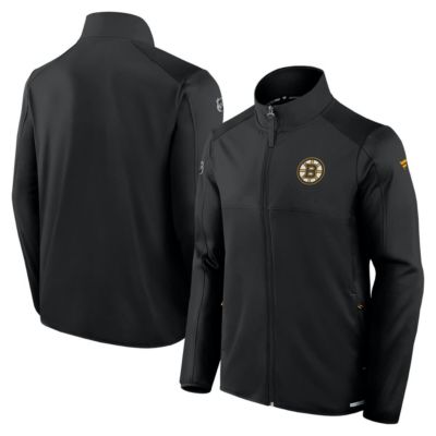 Fanatics Men's NHL Pro Rink Fleece Full-Zip Jacket, Black, Medium