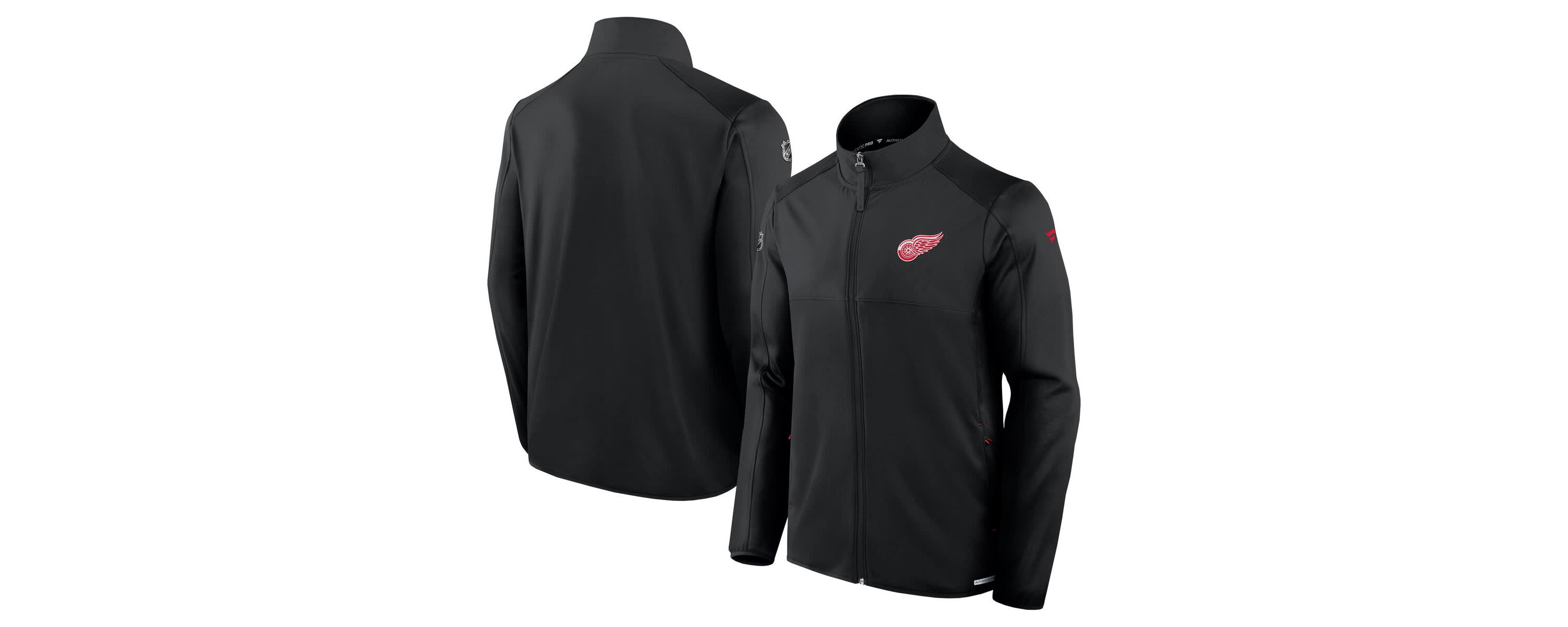 NHL Fanatics Detroit Wings Authentic Pro Rink Fleece Full-Zip Jacket