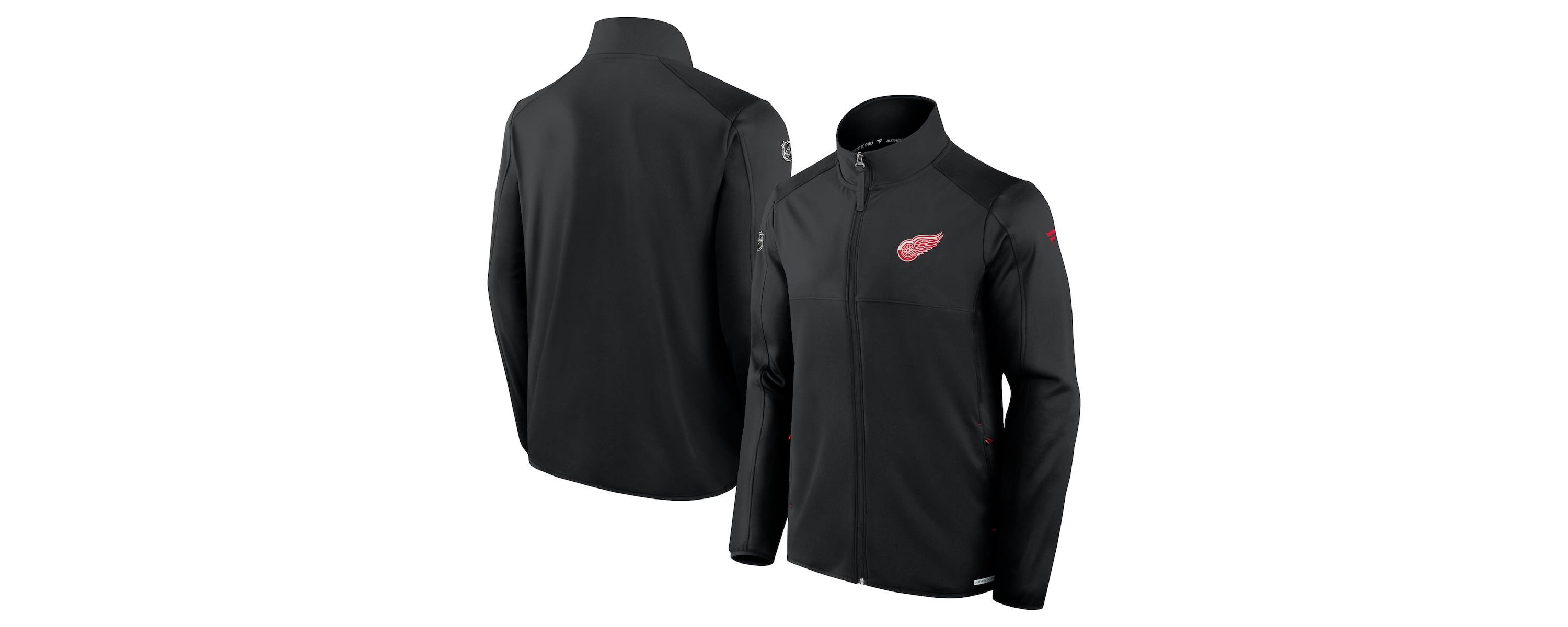 NHL Fanatics Detroit Wings Authentic Pro Rink Fleece Full-Zip Jacket