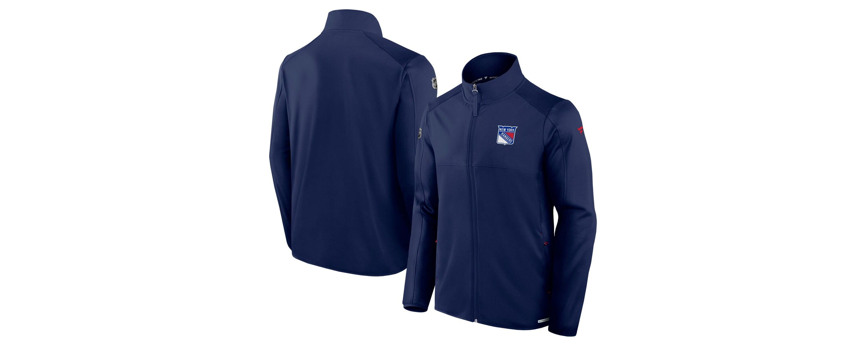 NHL Fanatics New York Rangers Authentic Pro Rink Fleece Full-Zip Jacket
