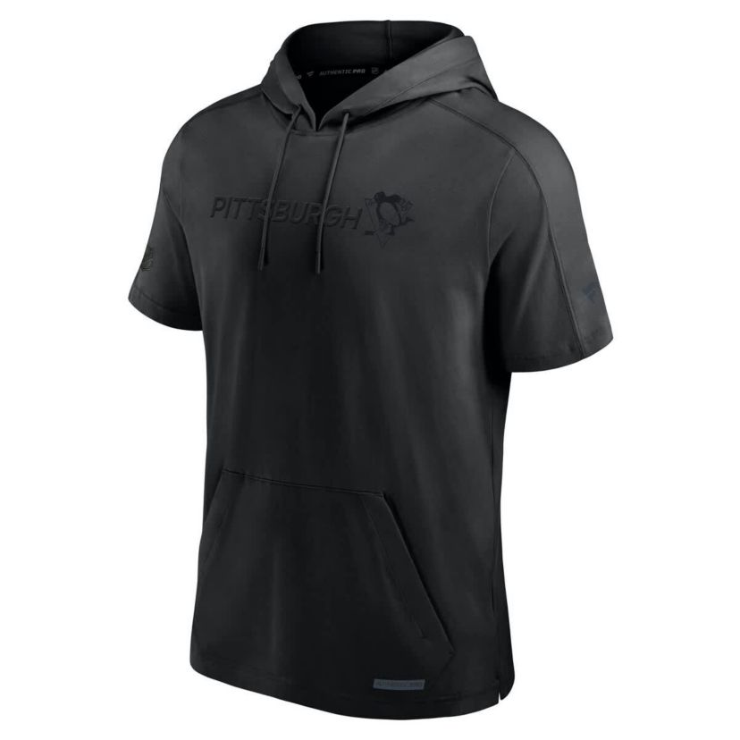 NHL Fanatics Pittsburgh Penguins Authentic Pro Road Performance Short Sleeve Pullover Hoodie