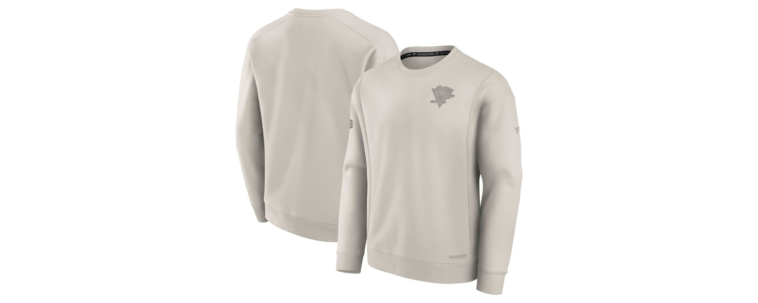 NHL Fanatics Pittsburgh Penguins Authentic Pro Road Fleece Pullover Sweatshirt