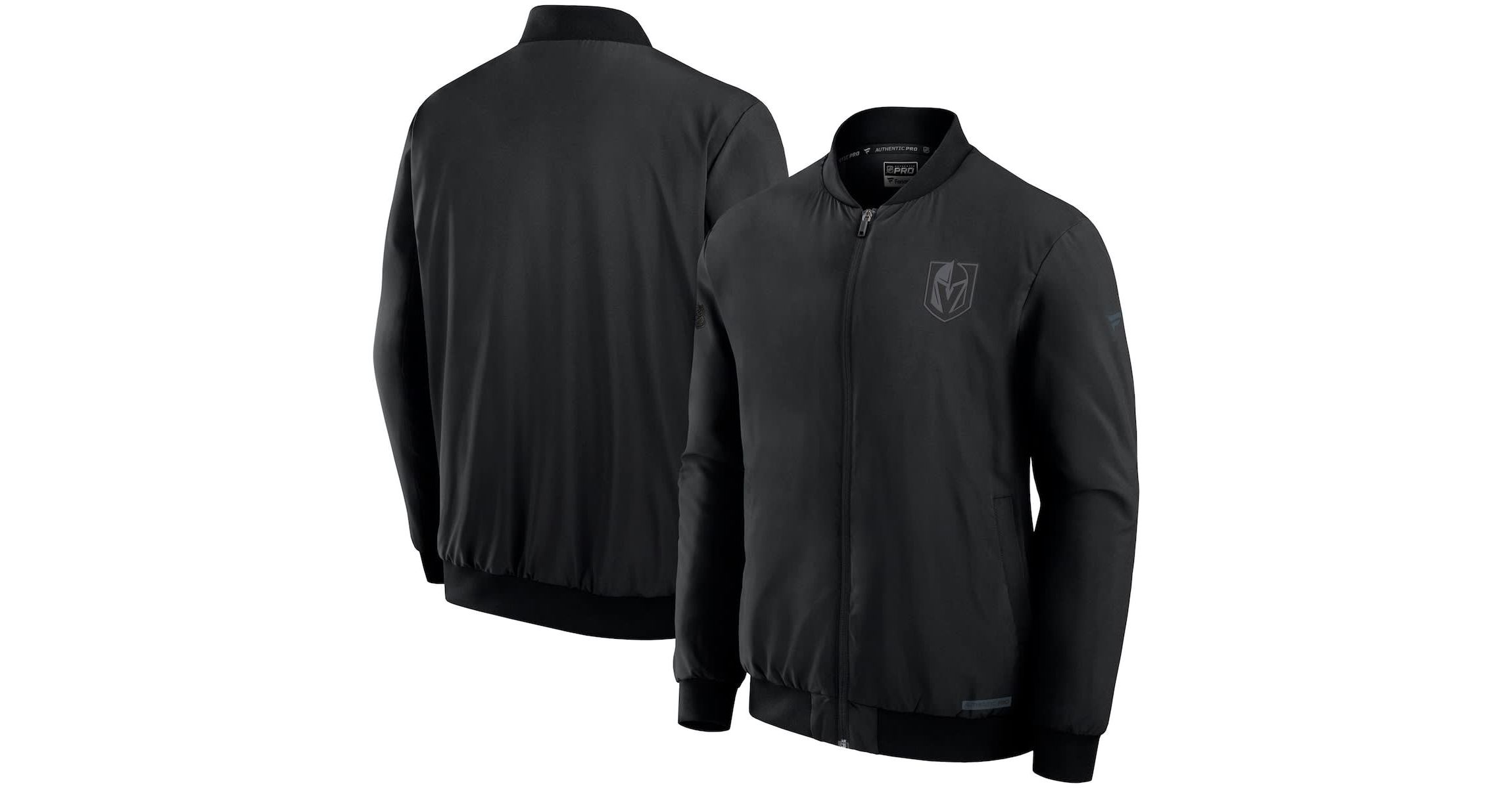 NHL Fanatics Vegas Golden Knights Authentic Pro Road Full-Zip Bomber Jacket