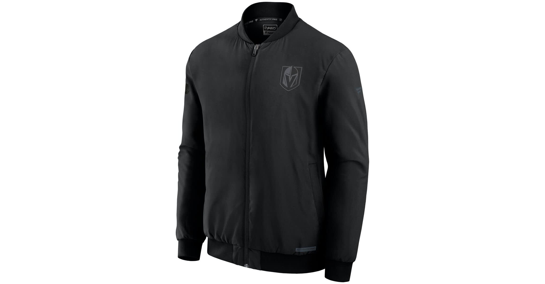 NHL Fanatics Vegas Golden Knights Authentic Pro Road Full-Zip Bomber Jacket