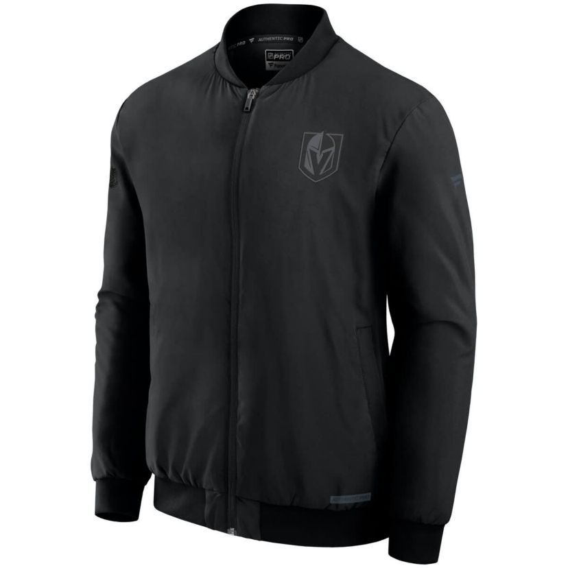 NHL Fanatics Vegas Golden Knights Authentic Pro Road Full-Zip Bomber Jacket