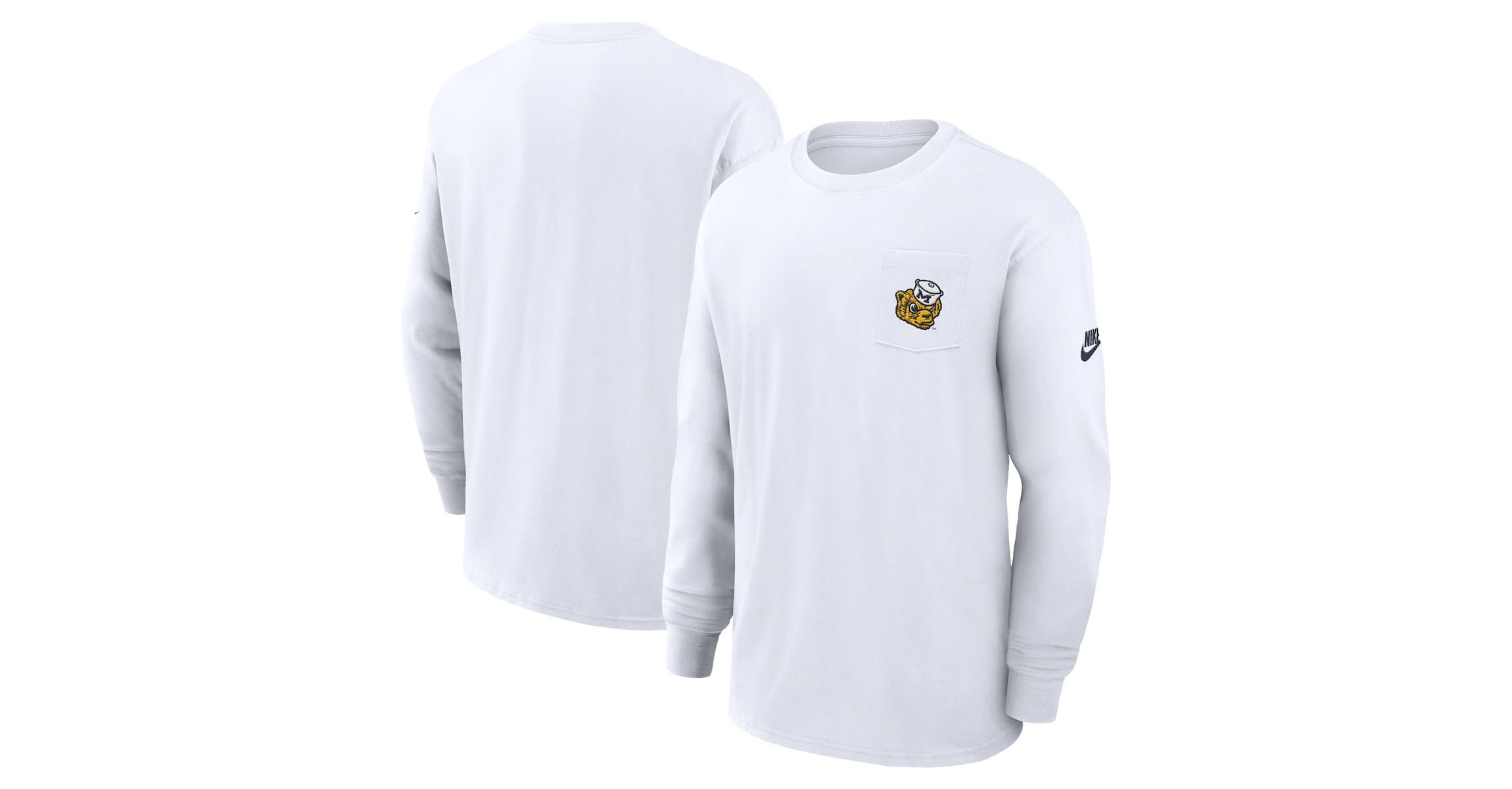 NCAA Nike Michigan Wolverines Legacy Max90 Pocket Long Sleeve T-Shirt
