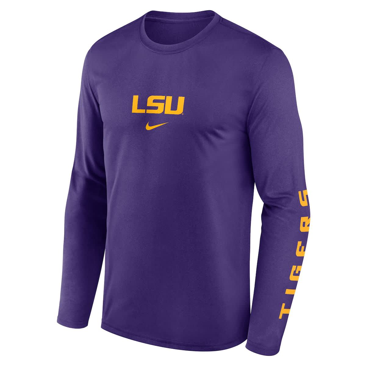 Nike® NCAA Nike LSU Tigers Primetime Two-Hit Legend Dri-FIT Long Sleeve ...