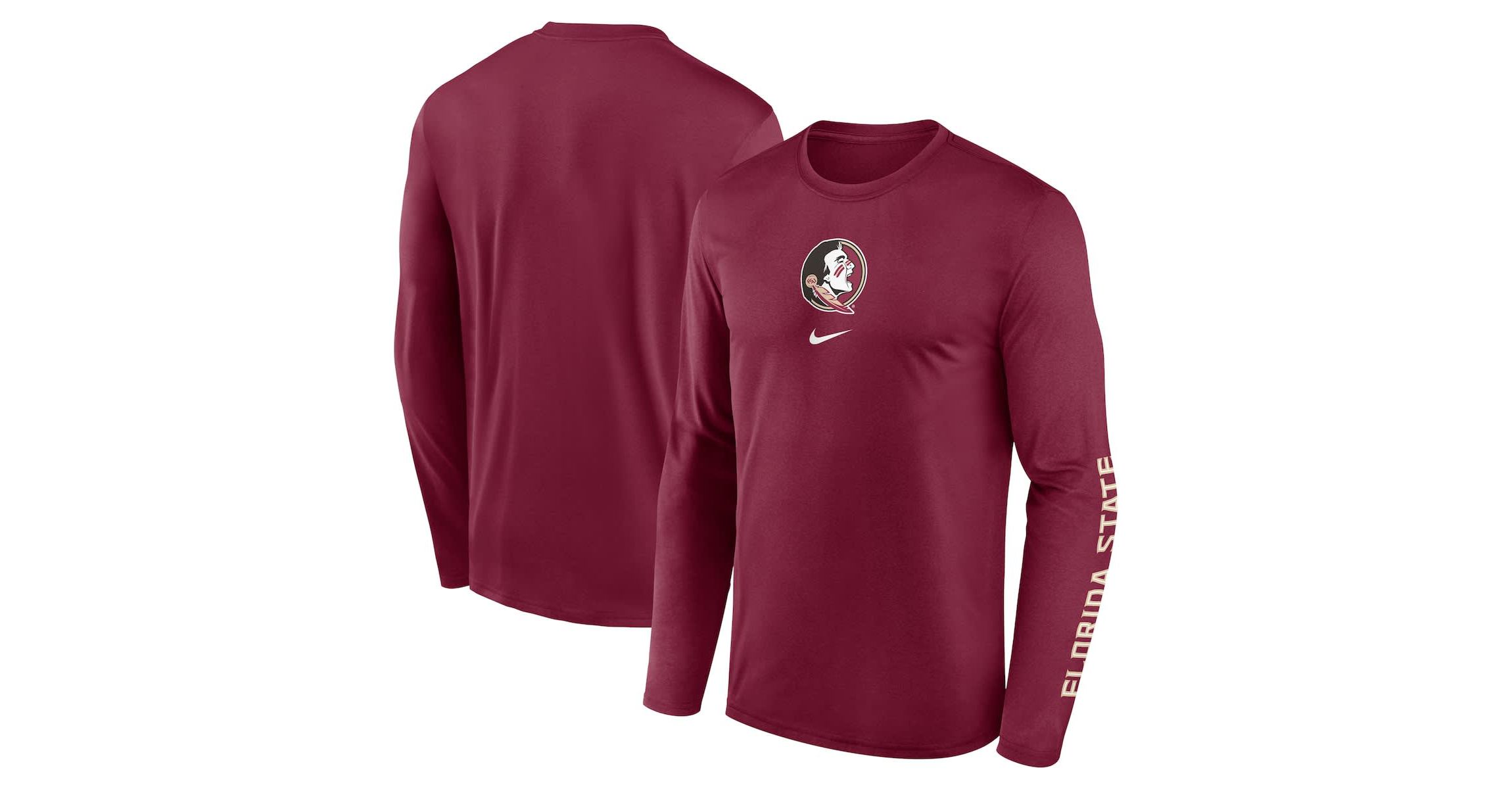 NCAA Nike Florida State Seminoles Primetime Two-Hit Legend Dri-FIT Long Sleeve T-Shirt